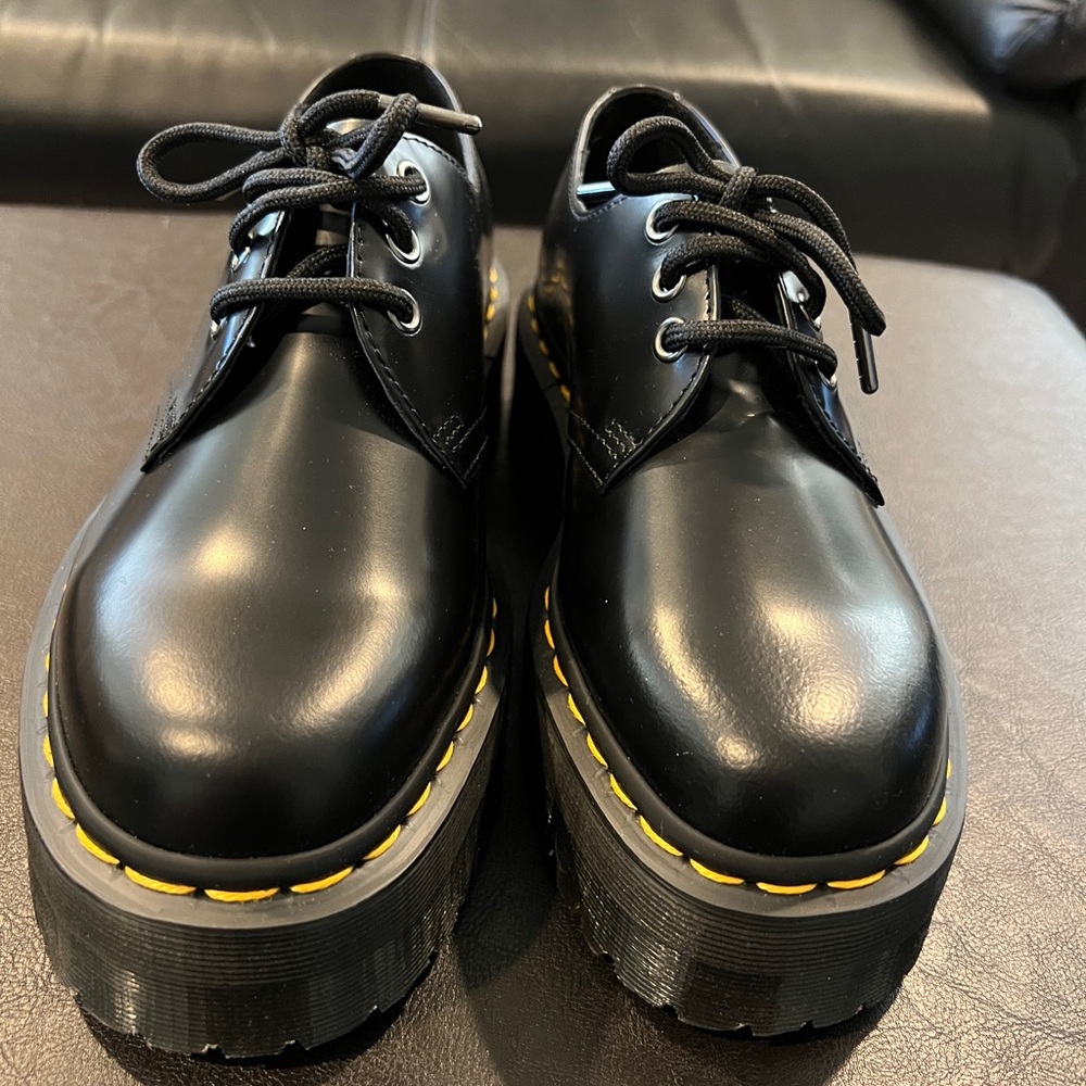Dr. Martens 1461 Quad Platform Derby Oxfords